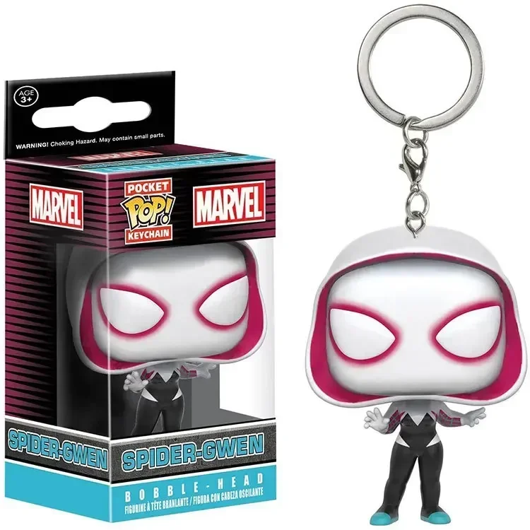 FUNKO POP Spider-Man the Spot Spider-GWEN GREEN GOBLIN ZOMBIE HUNTER SPIDEY Peter Parker Mysterio Schlüsselanhänger Vinylfigur Spielzeug