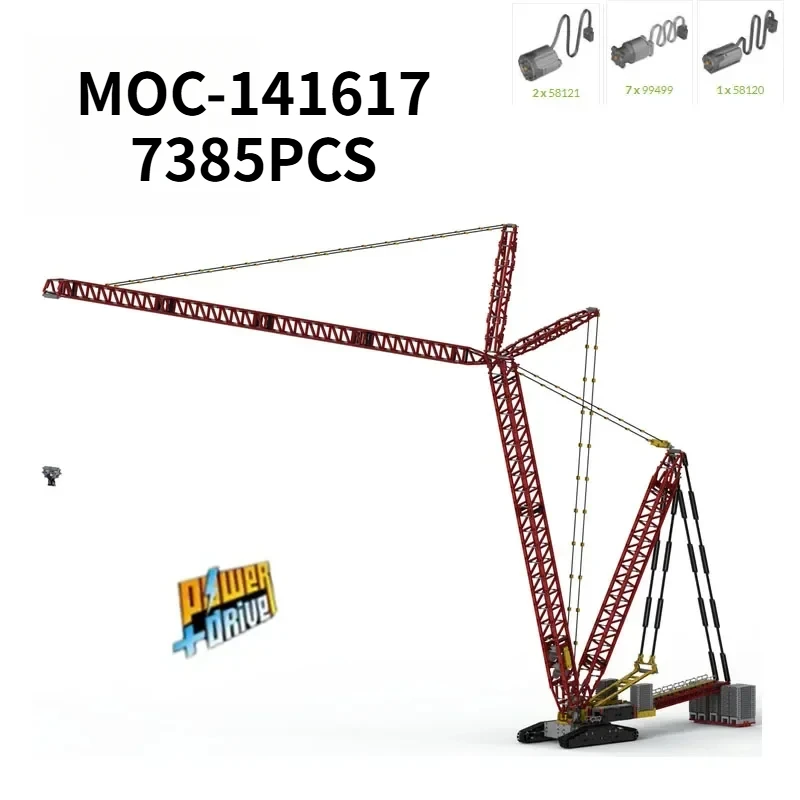 

MOC- 141617 Гусеничный кран, сборка моделей строительных блоков, игрушки для взрослых и детей, подарочные украшения