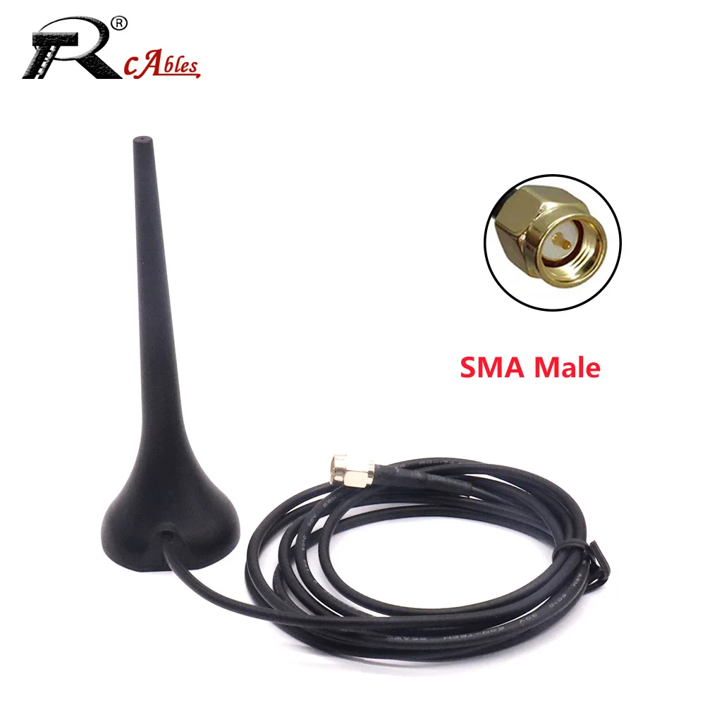 

Internet of Things Strong Magnetic Chuck Explosion-Proof 4G Antenna 800-2100MHz GSM GPRS Full-Range Omnidirectional Gain 3DB