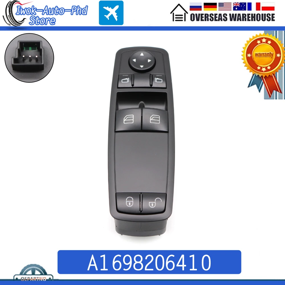 

Переключатель Стеклоподъемника A1698206410 для Mercedes-Benz W169 W245 A170 A200 A B W245 ML W164 R W251 GL X164