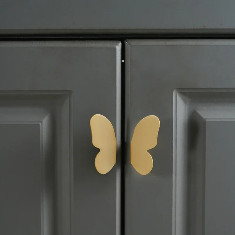 Gałki do szafek w stylu francuskim, luksusowe, z litego mosiądzu, uchwyty do szaf, szuflad i drzwi, w kształcie litery T.