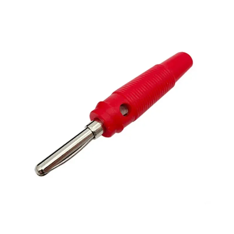 20/100Pcs Banana Plug 4mm Connectors Red And Black High Current Insulated Shrouded Stackable Connector Screw Connection