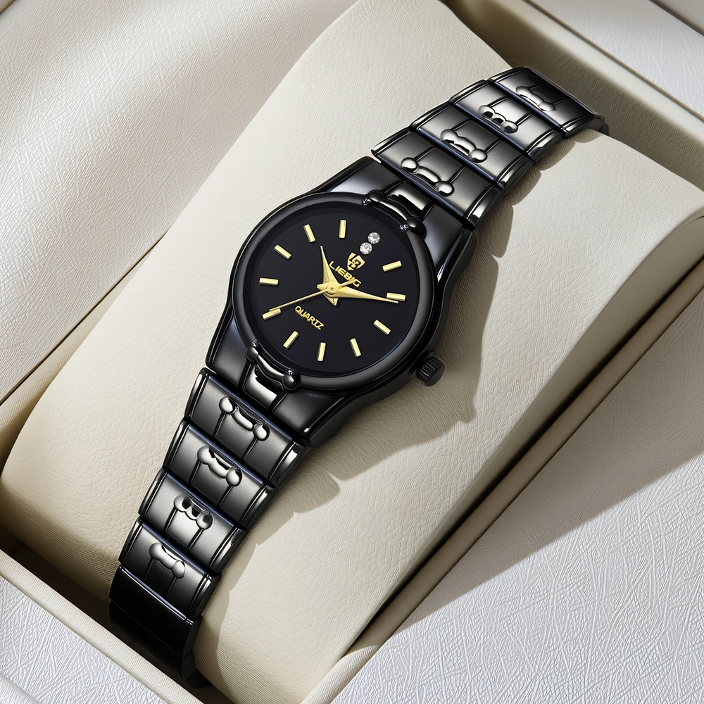 

LIEBIG модные кварцевые наручные часы женские роскошные полоски из нержавеющей стали оригинальные водонепроницаемые женские часы Reloj Mujer