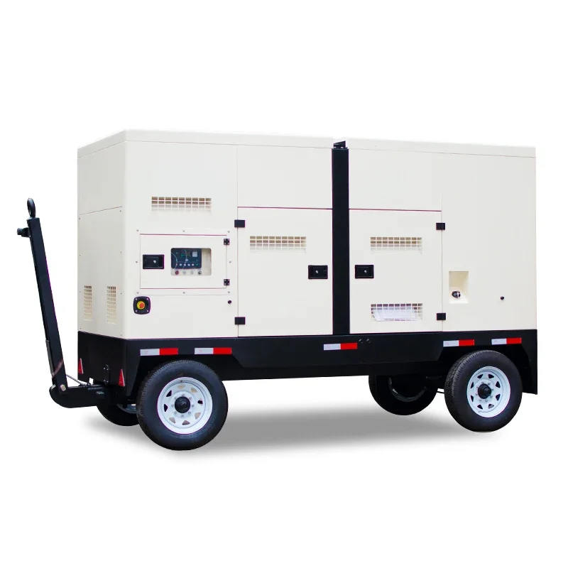 Movable Diesel Generator 88Kw Generator Cummins Engine Movable Diesel Generators