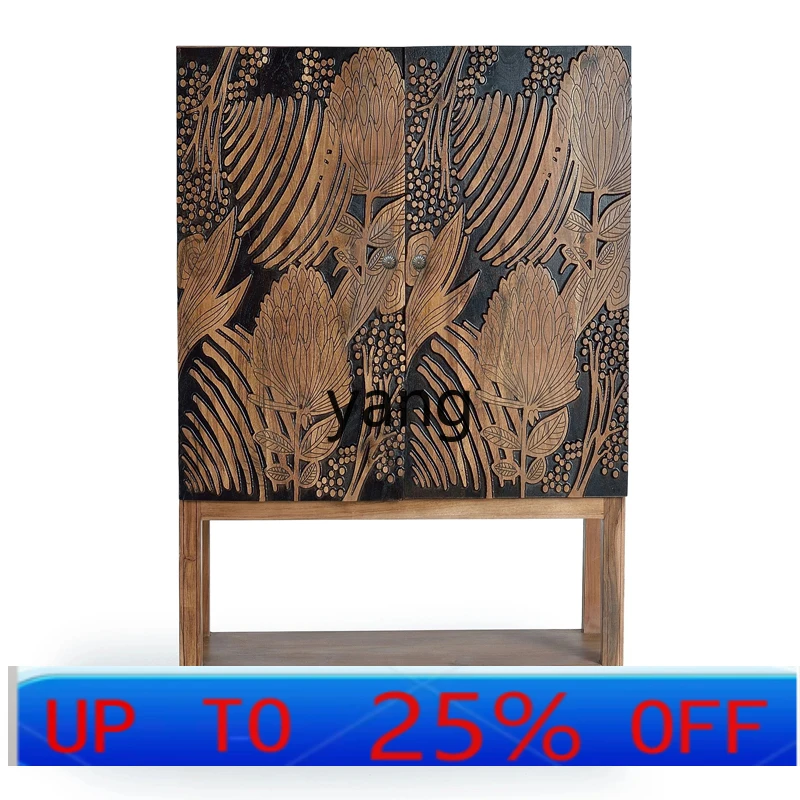 

LMM Retro American Style Sideboard Bohemian Simple Storage Cabinet