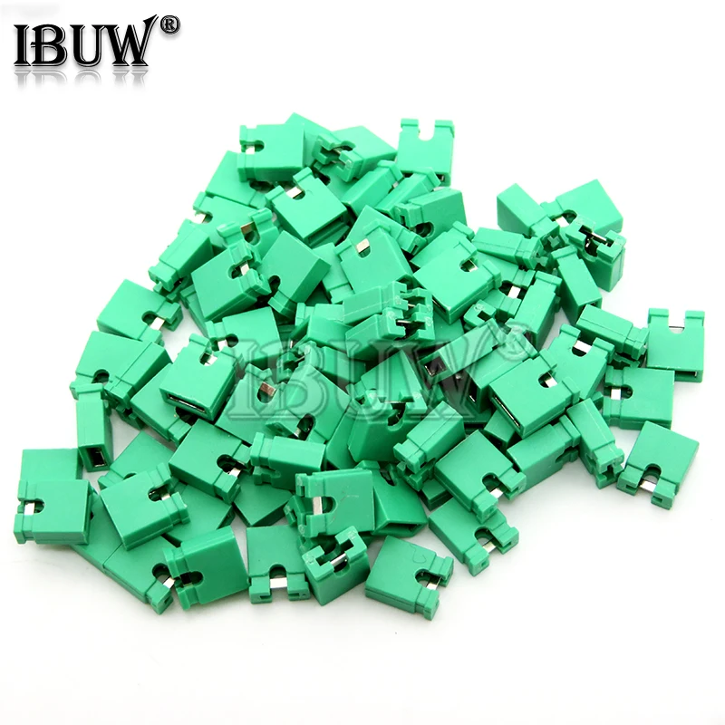 100PCS Pitch 2.4mm Pin Header jumper shorted cap & Headers & Wire Housings Black yellow white green red blue For Arduino