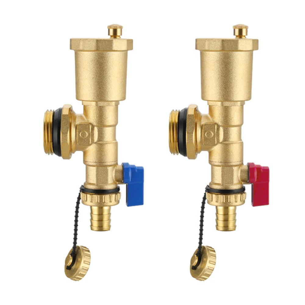 

1PC All-copper Floor Heating Water Distributor Drain Valve Automatic Drain Valve Floor Heating Accessories