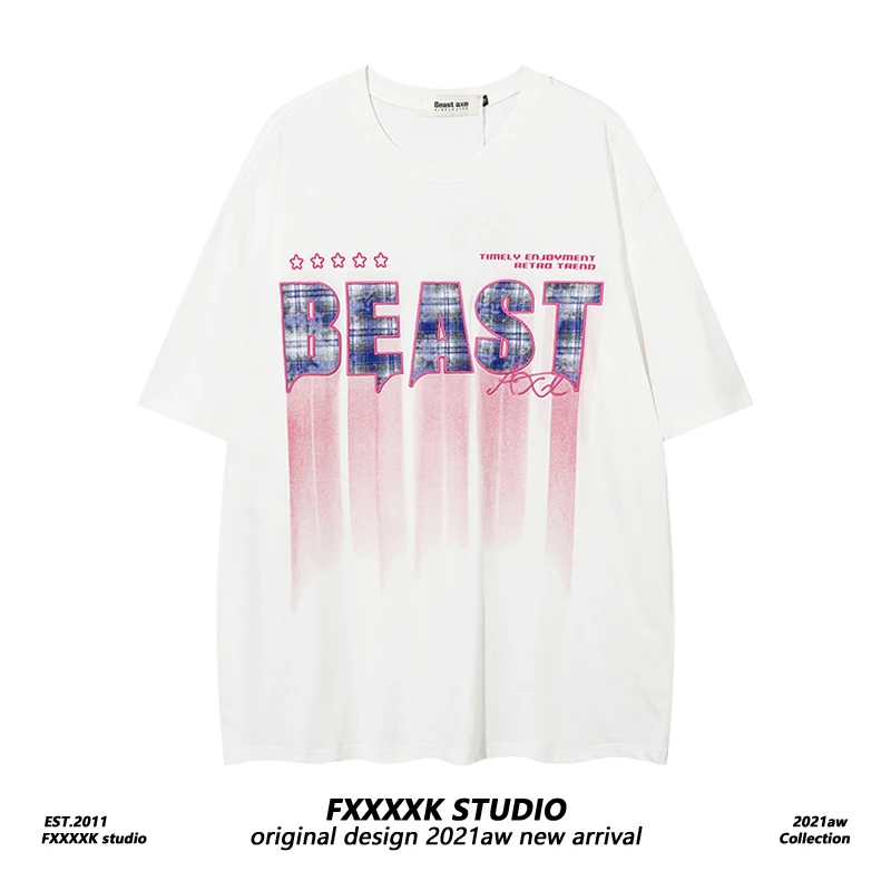 

FXK оригинальная американская модная брендовая нашивка с вышитыми буквами для пары летняя футболка ort Sve Base irt Топ Ins