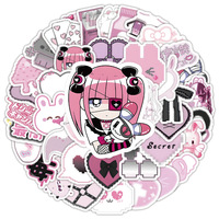 10/50/100pcs Anime Girls Goth Witch Girl Stickers Toy Waterproof Cool Graffiti Skateboard Laptop Motorcycle Vinyl Kawaii Sticker