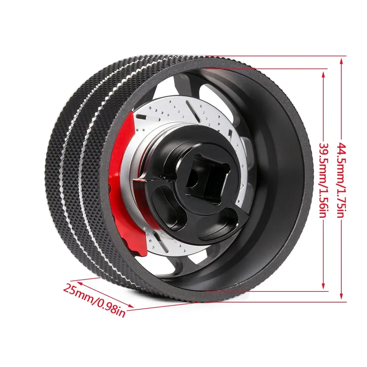 Aluminium Remote Control Steering Wheel Handwheel for RC Transmitter TQI Flysky Noble NB4 X6 X4 SANWA MT44 Futaba 7PX 4PX RC4GS