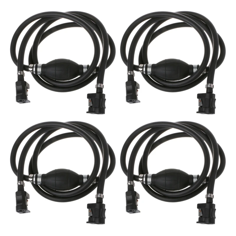 4X Fuel Line Hose Outboard Boat Engine Petrol Tank Connectors Kit For Yamaha Motor