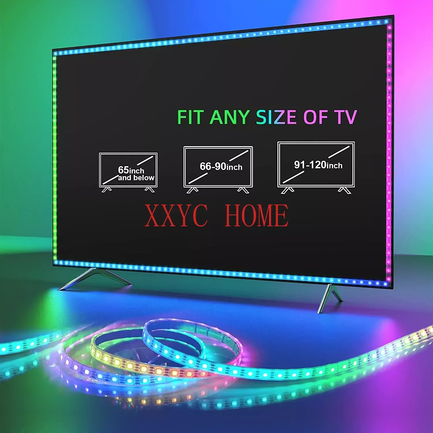 Lytmi for 10-120inch  PC Gaming  2.0 Work with Alexa Google Assistant App Control NEO HDMI Sync Box with LED TV Backlight