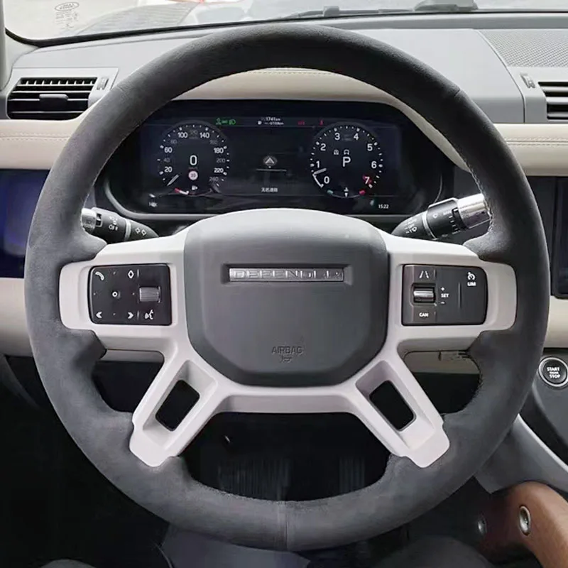 

100%, подходит для Land Rover Discovery 5 Defender 2020-2023, автозапчасти, сшитые вручную, черные замшевые, Нескользящие