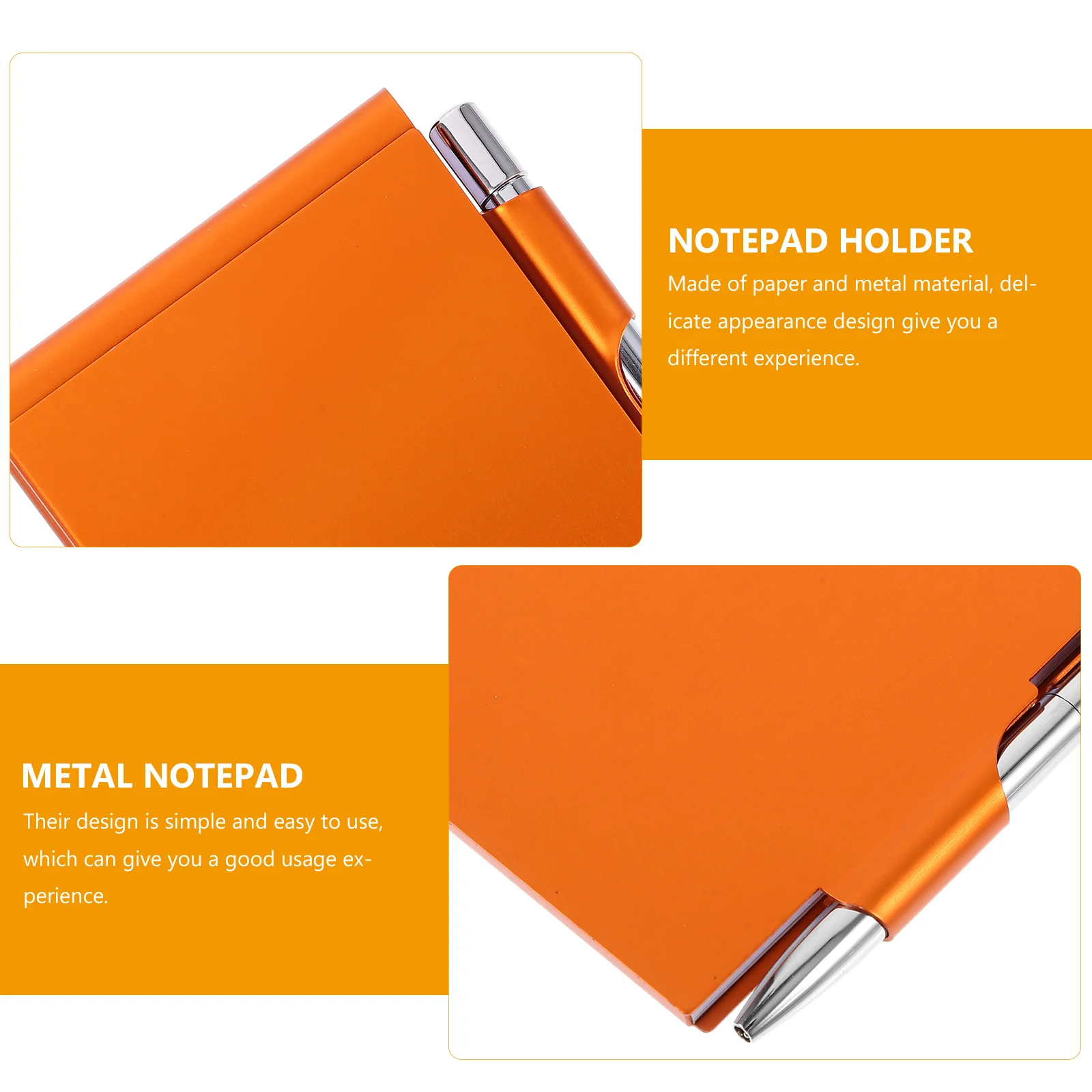 Blocs de notas de bolsillo, cuadernos creativos para el trabajo, elegante oficina de planificación multifunción de Metal