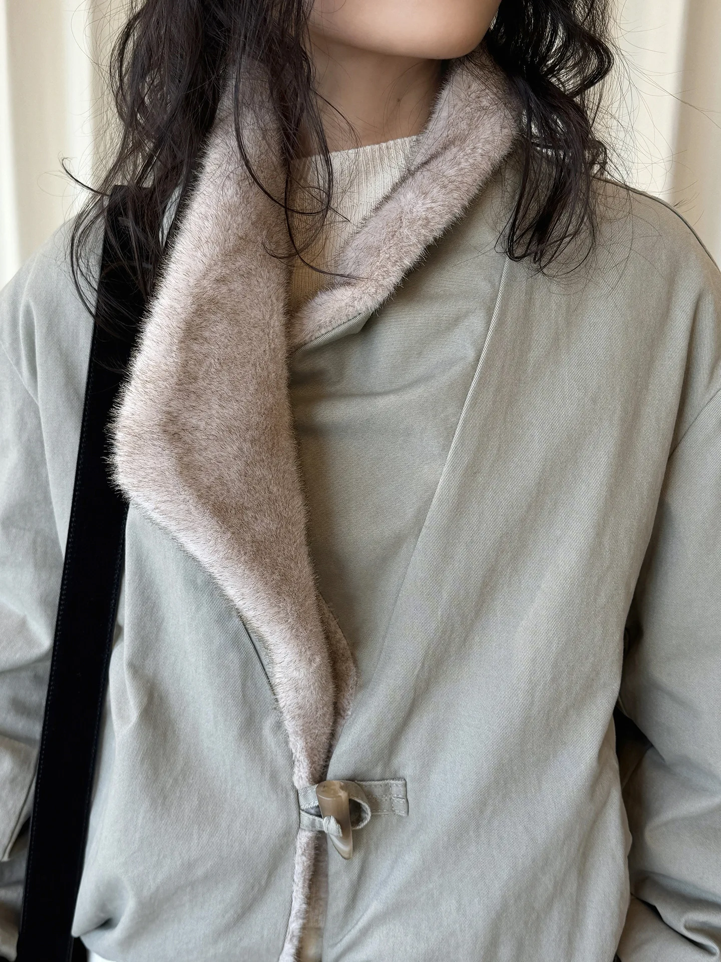 SEIZPROJECTS Winter New Korean Style Fashionable Design Style Lapel Mink Fur down Jacket Comfortable Warm Jacket for Women