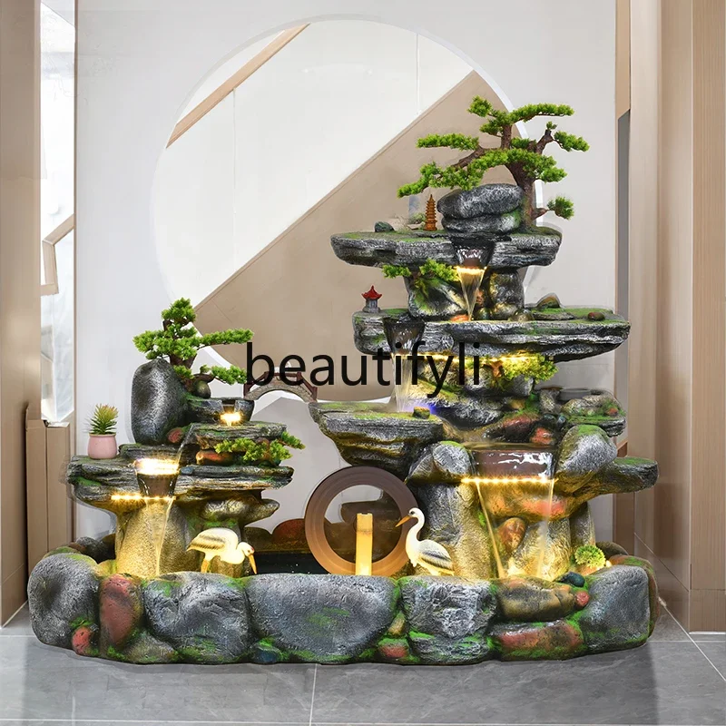 

A15 Garden ecological landscape fish pond decoration alpine flowing water fountain ornament circulating water landing feng