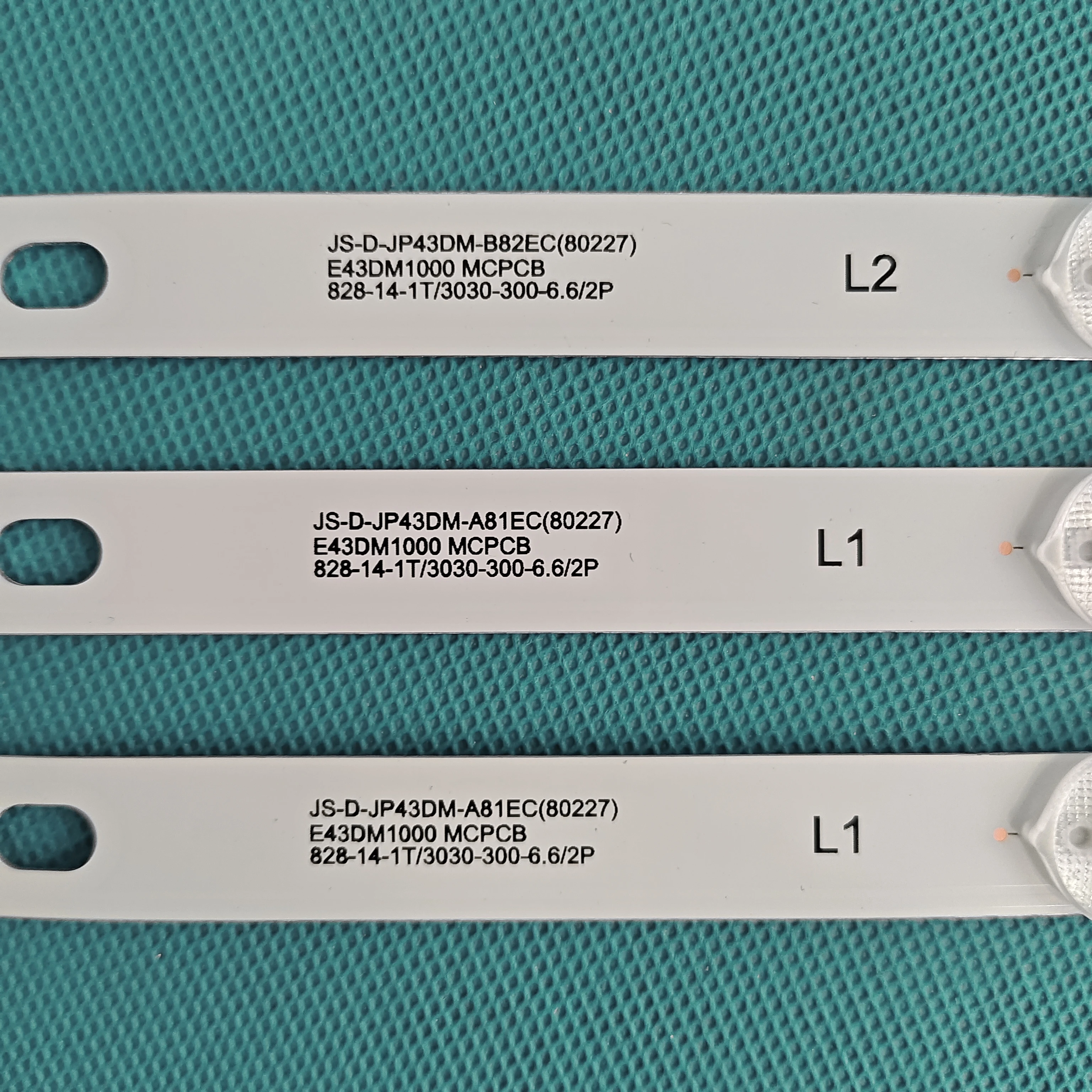 BBK 43LEX-7158/FTSC 43LEM-5043/FTS2C 43LEX-5058/FT2C LED backlight strip for JS-D-JP43DM-A81EC JS-D-JP43DM-B82EC E43DM1000 image 2