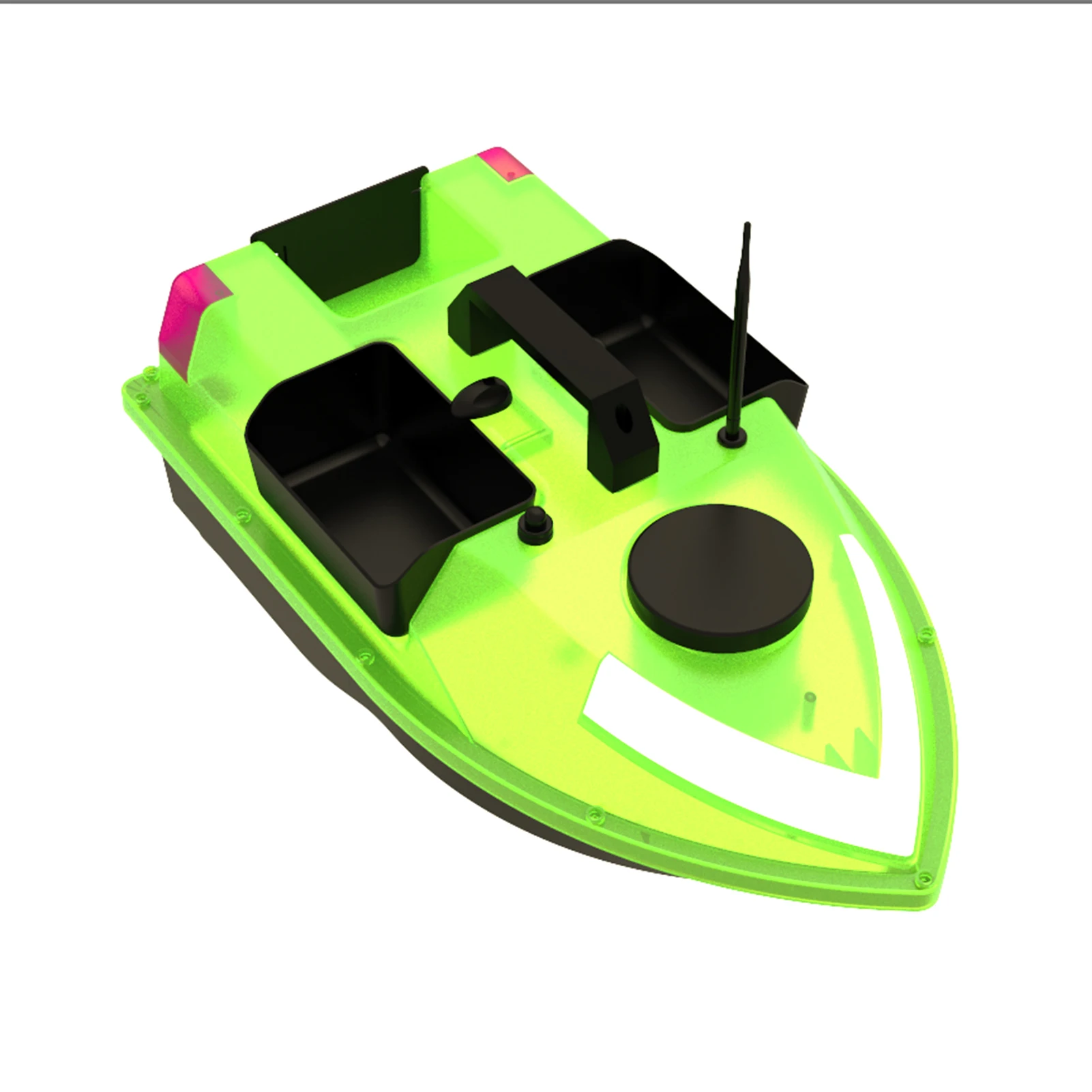 GPS-Fischköderboot mit 7-Farben-LED-Licht Fernbedienung 500M Reichweite 12000mAh Akku Fischköderboot RC Köderboot