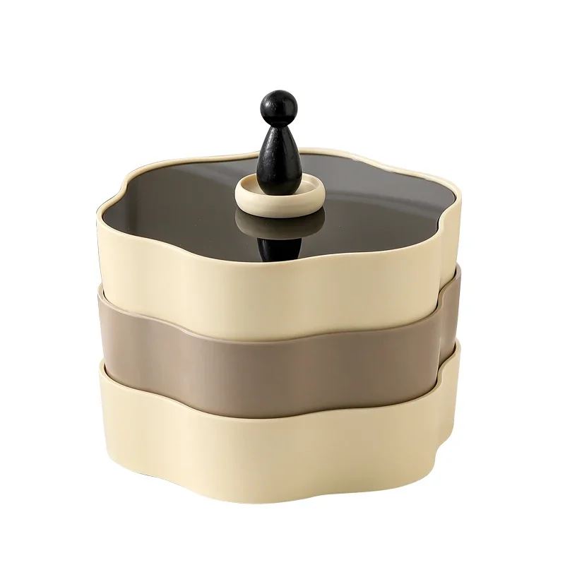 طبق فاكهة، غرفة معيشة شبكية مزدوجة الطبقات، فاخرة خفيفة وراقية، حلوى منزلية للعام الجديد، مكسرات خفيفة، صندوق تخزين #2