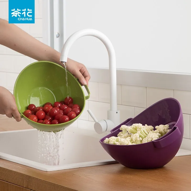 

Premium Plastic Draining Basket for Washing Fruit Basin in Kitchen, the Ultimate Solution for Organizing and Cleaning Vegetable