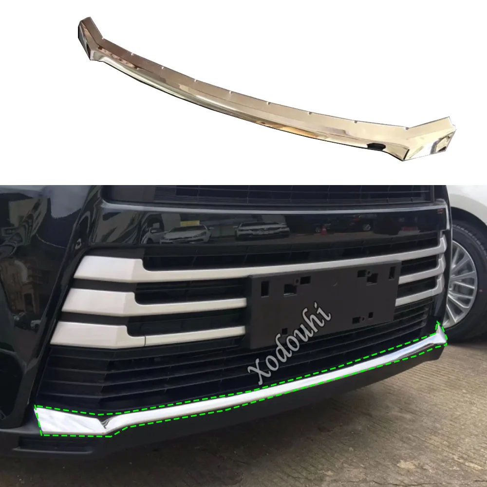 

Car Bumper ABS Stick Trim Front Protection Bar Grid Grill Grille Frame Edge For Toyota Highlander 2015 2016 2017 2018 2019 2020
