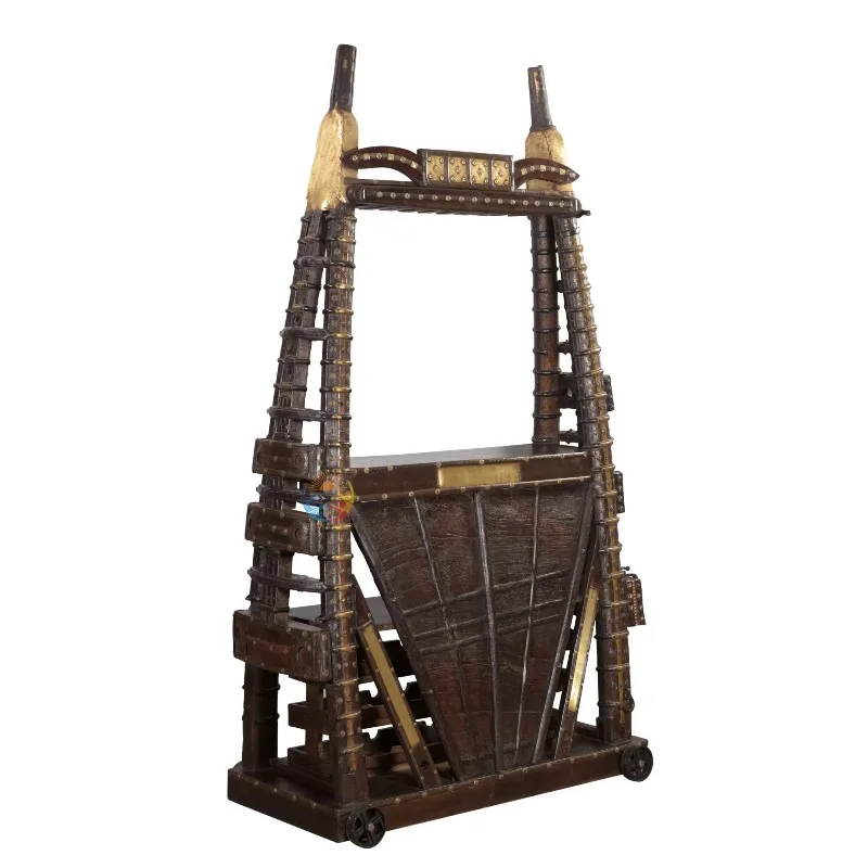 Rustic Cask Rack Vintage Charm Unique Hotel Bottle Storage