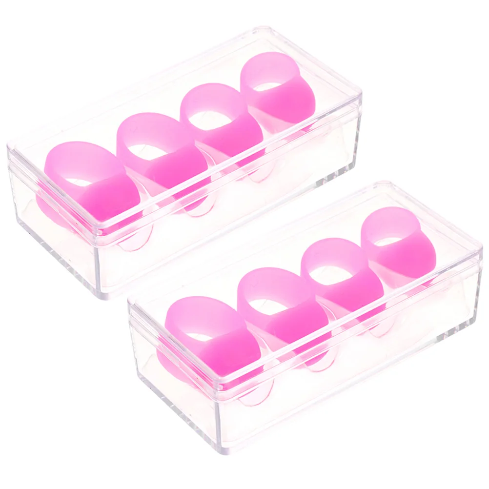 

8 Pcs Drum Knocking Finger Sleeve Drumstick Cover Silicone Covers Percussion Instrument