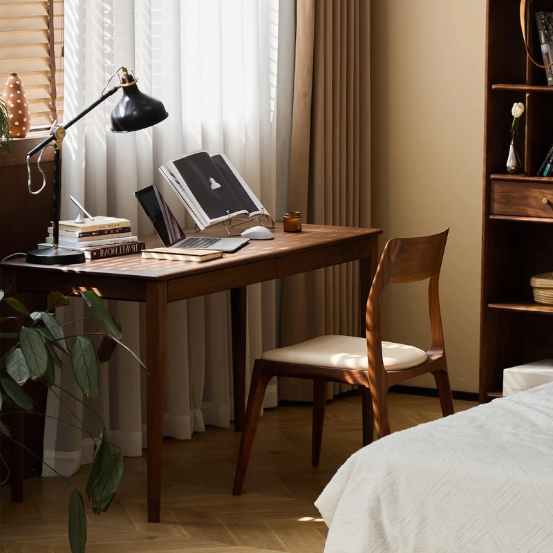 Black Walnut Wood Office Desks Nordic Computer Corner Gaming Office Desks Advanced Balcony Furniture Schreibtisch Ls40bgz