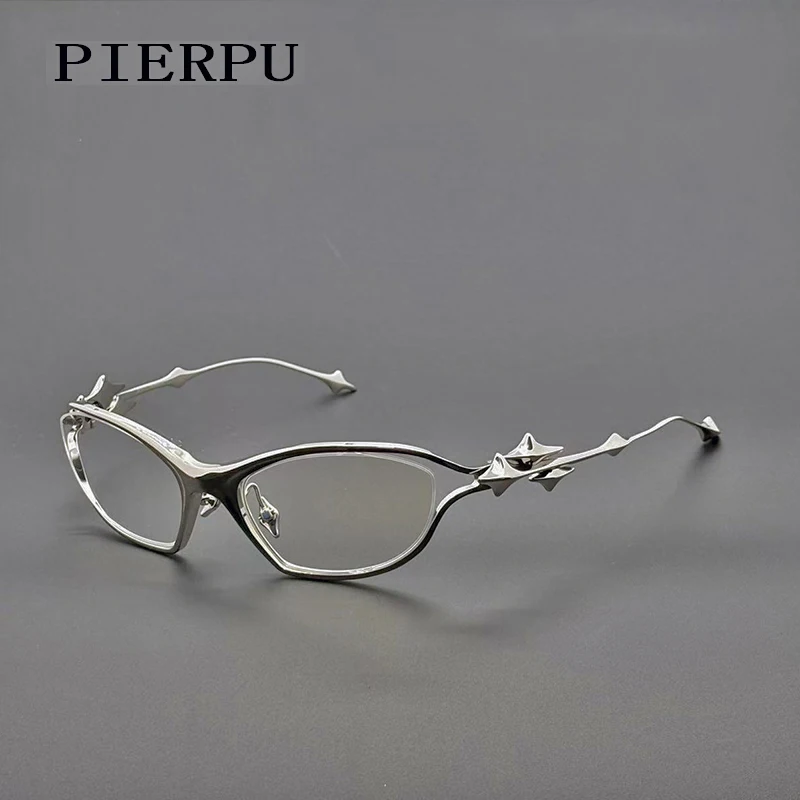 2025 New Korea Style Titanium YTT Glasses Frame Men Women Fashion Cat eye Designer Ultralight Anti blue light Eyeglasses UV400