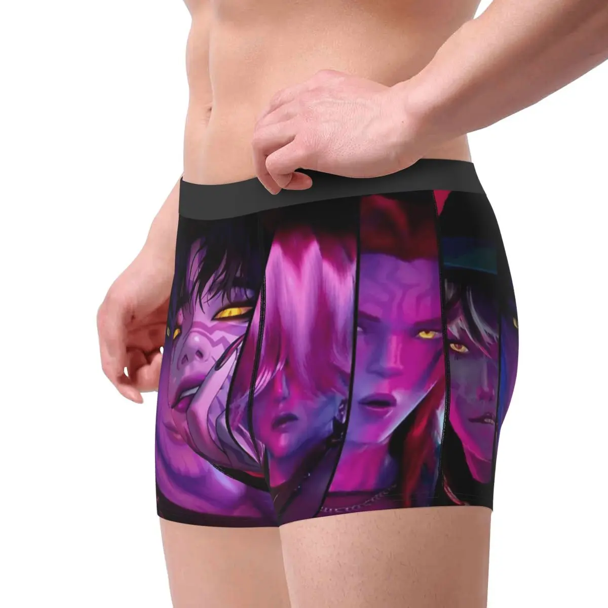 

Saja Boys Kpop Demon Hunters Anime Underwear Men Boxer Brief Elastic Boxer Shorts Quality Printed Plus Size Panties