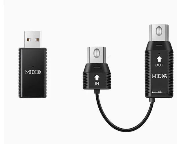 Mini Wireless MIDI Transmission System - Plug-and-Play Wireless Adapter, Supports MS1 Interface