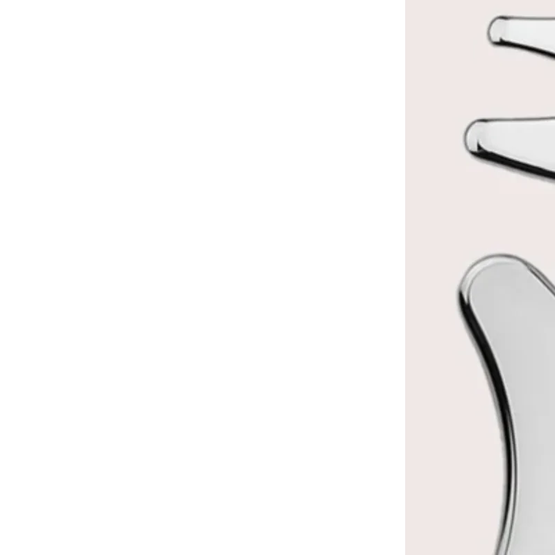 

Инструмент для лица Gua Sha из нержавеющей стали, акупунктурный точечный массаж, массажная доска для глаз и лица для глубокого давления тканей, инструмент для подтяжки лица