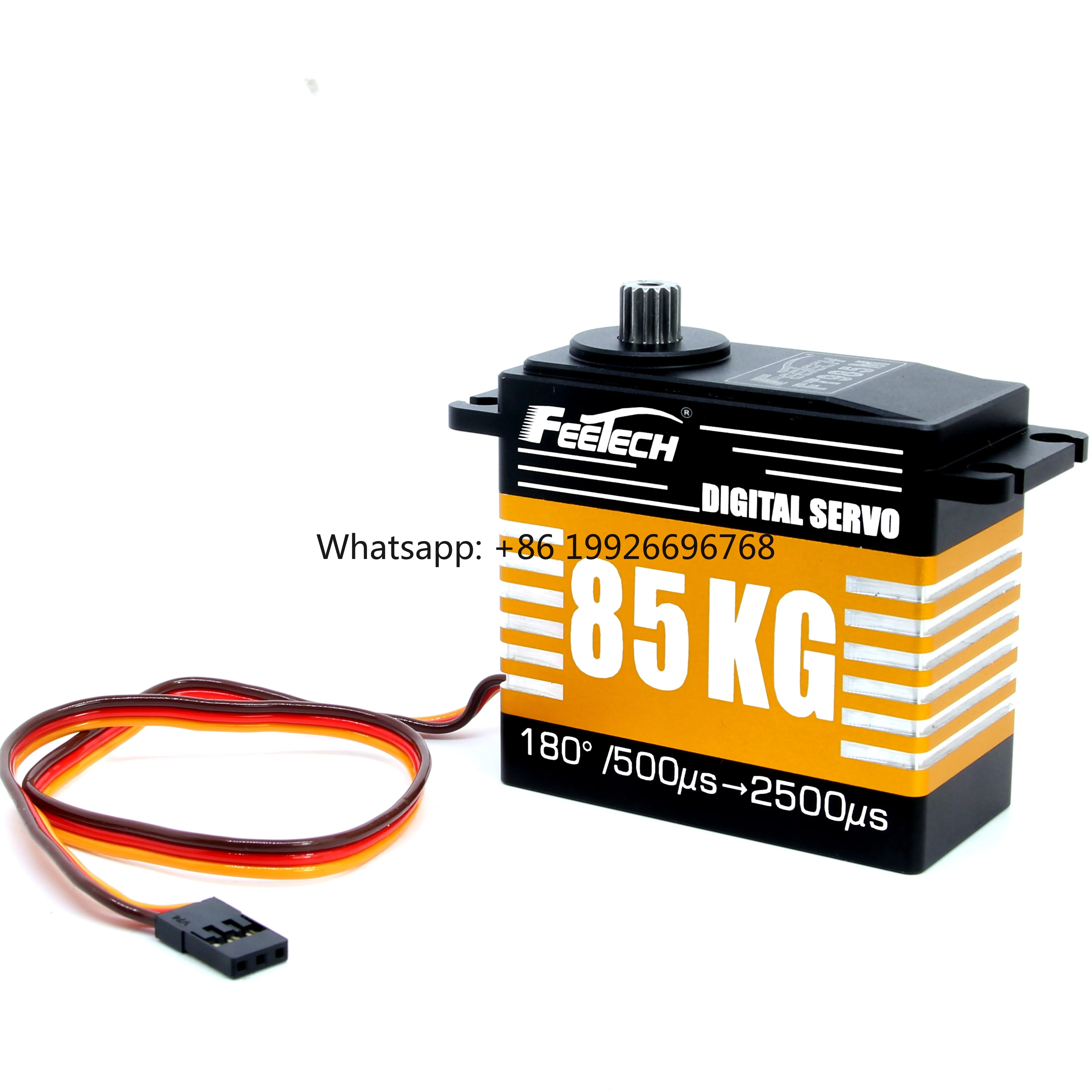 

FT985M Servo 85kg High Torque Digital Steering Gear for 12V 7.4V RC Boat Car Programming Steel Gear Batery Source manufacturer