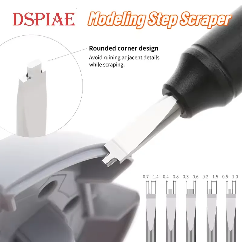 dspiae-gs-zpb-ステップスクレーパー-ストレートエッジブローチスクライビングツールキットモデルガンプラ組立モデリング-diy-ホビークラフトハンドツール用