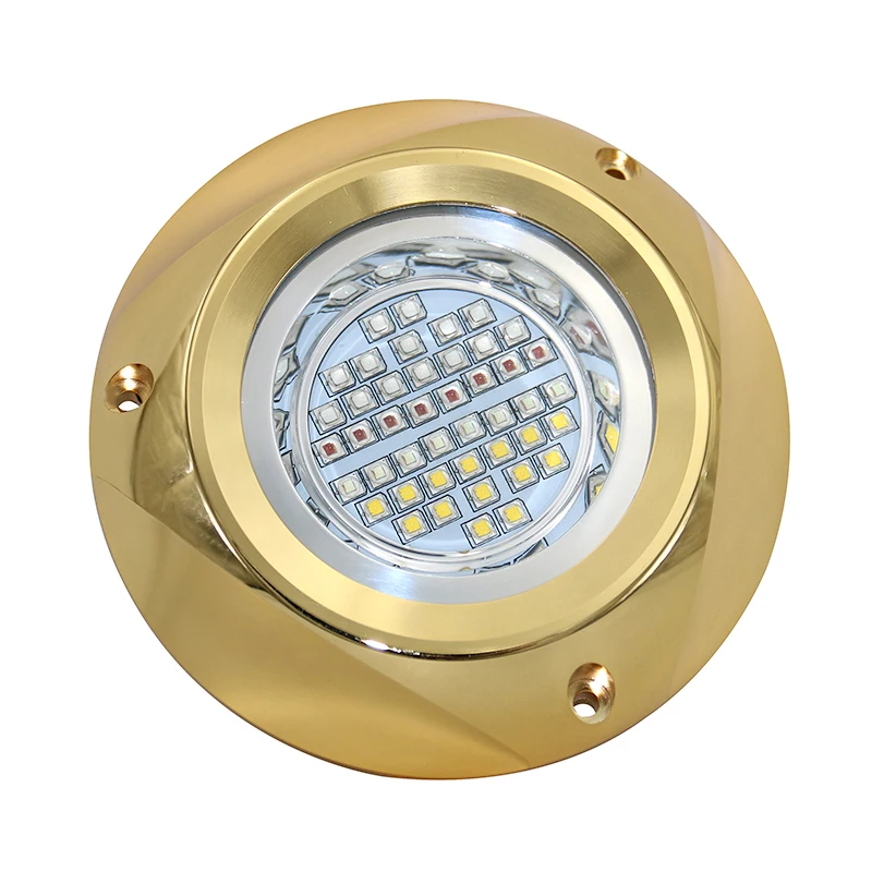 Fast Shipping 24VDC 12VDC Surface Mounted 300W 450W Bronze Housing Yacht RGB RGBW Transom LED Underwater Boat Light