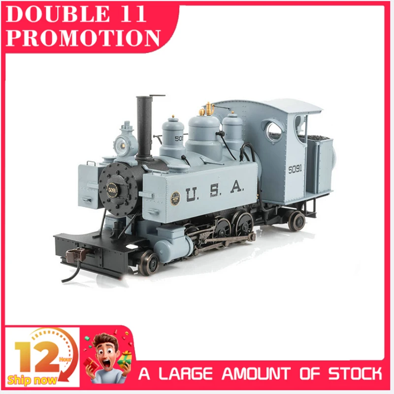 Modèle de train B156 MANN 1/48, adapté à la jauge 00-étroite, Baldwin à vapeur, son numérique, jouet cadeau, ON30