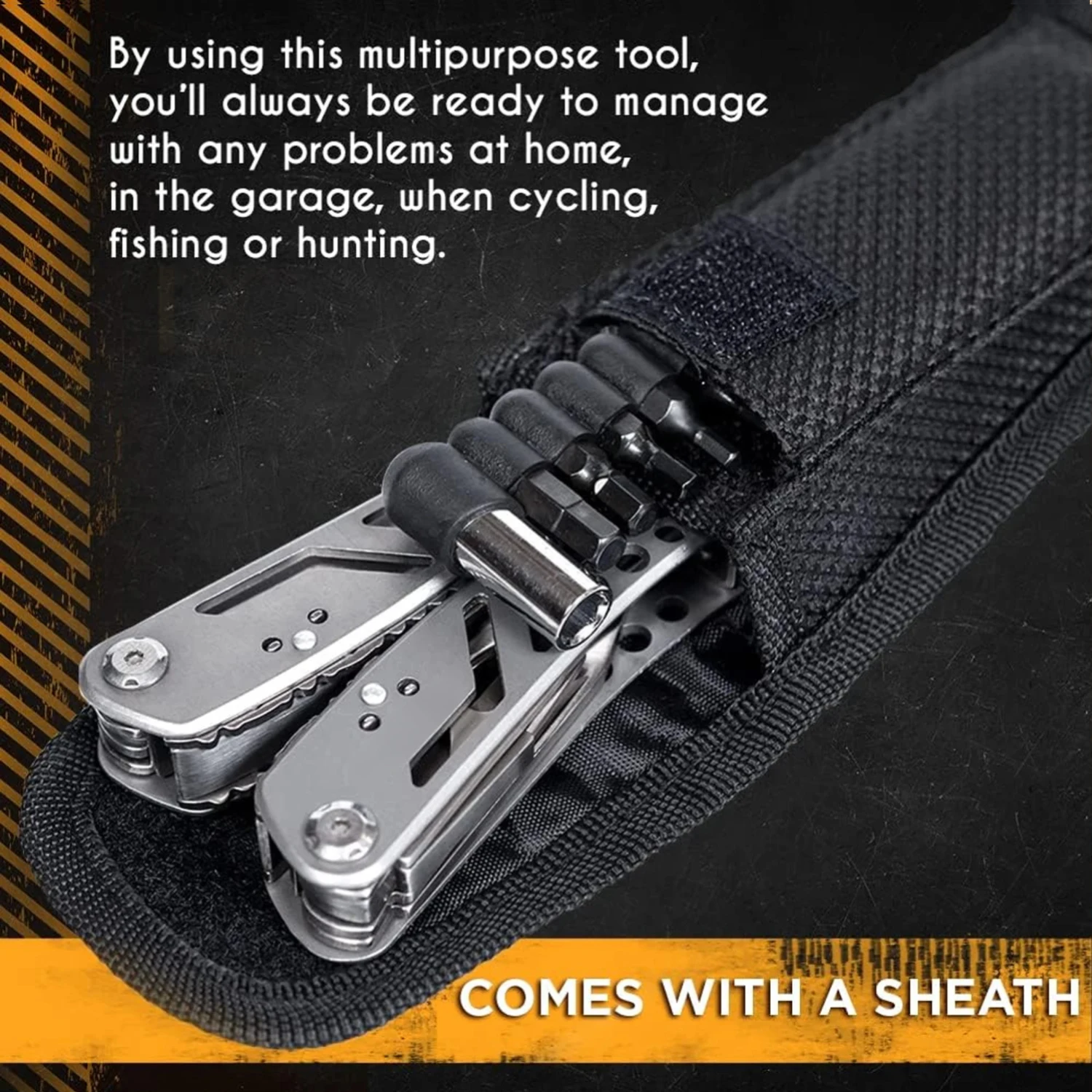 

Multi tool 24 in 1 Pocket Outdoor Pliers Army Knife Heavy Duty Stainless Steel Multi-purpose Tool for Hunting Hiking Camping