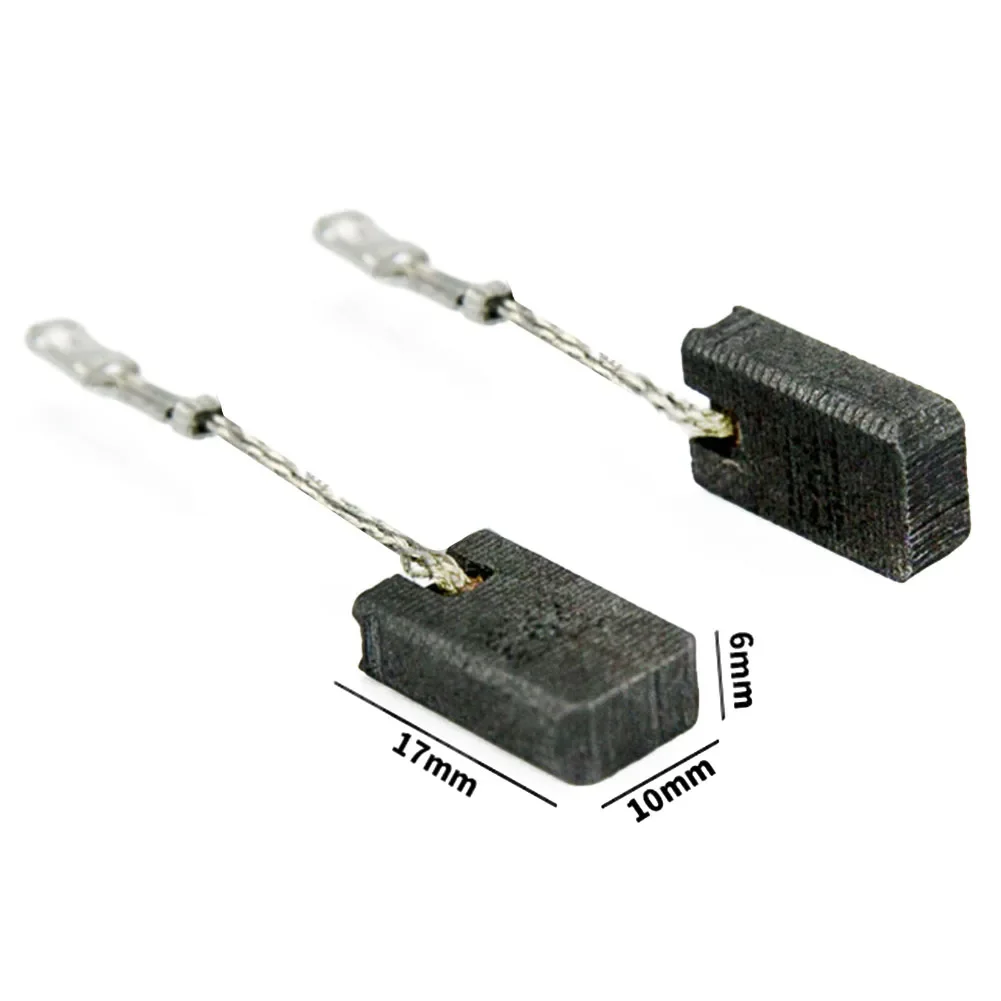 Imagem -04 - Escova de Carbono E64 para Rebarbadora Motor Running Self-stop Acessórios para Ferramentas Elétricas 1200w Gws12125s Gws12-150s 6x10x17 mm Pcs por Conjunto