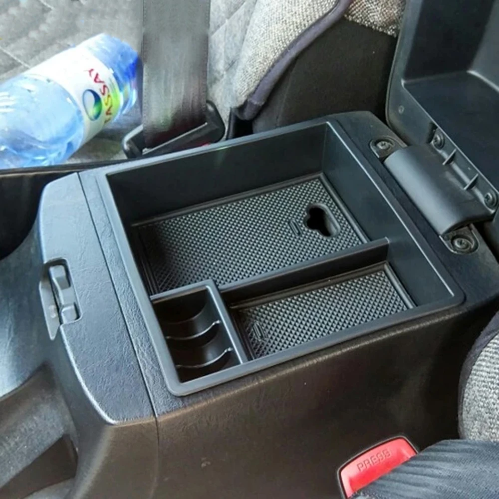 For Toyota Fortuner Hilux Innova Vigo 2004 - 2015 Armrest Storage Box Tray Center Console Organizer Plate Stowing Tidying Holder