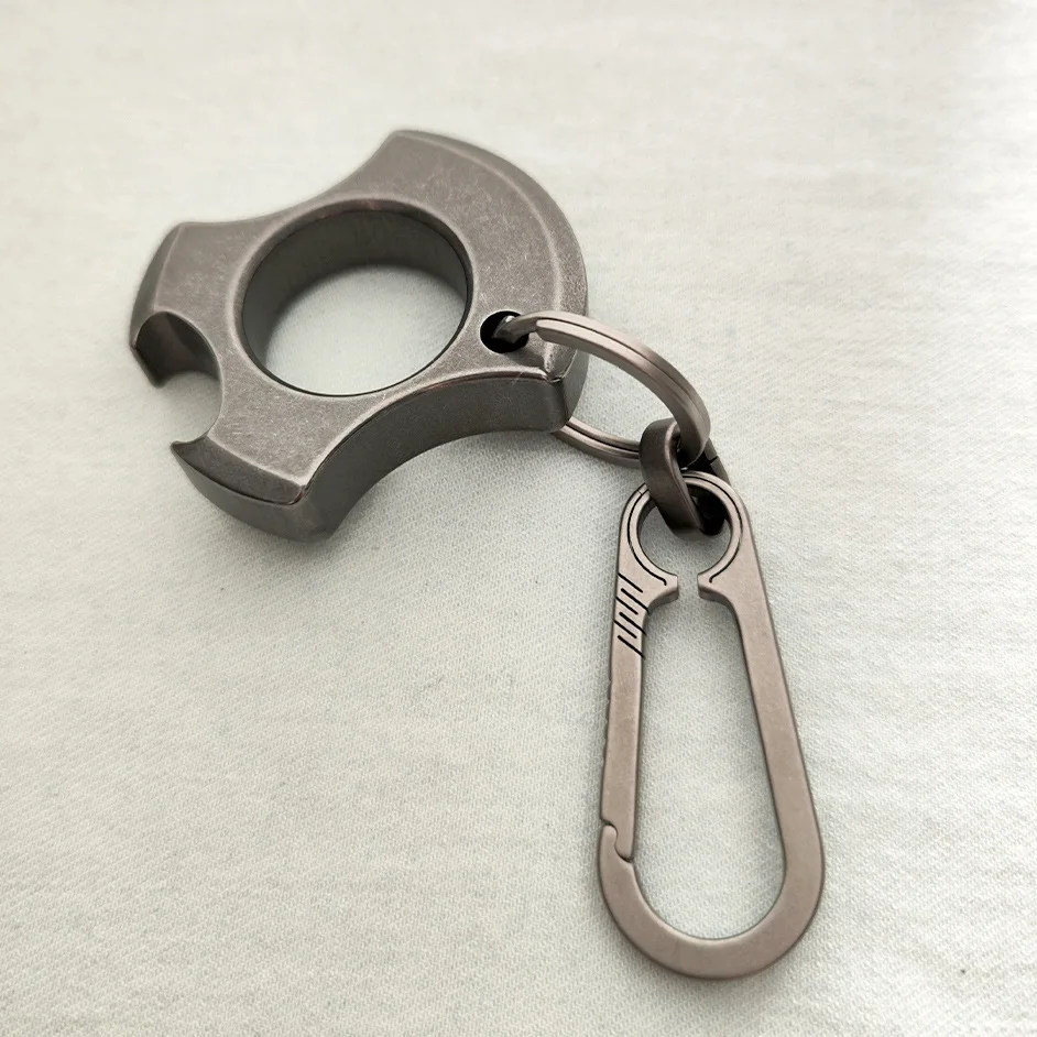 Beatyouth Titanium Alloy Stone Wash Protective Keychain Opener Refers To Tiger TC4 Ultra Light Portable Multi-function