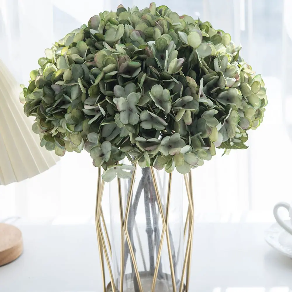 1/5PCS Künstliche Hortensien Seidenblumen Hause Vasen Tisch Zubehör Hochzeit Wand Diy Geschenk Box Brautstrauß Party Dekorationen – Detail 13