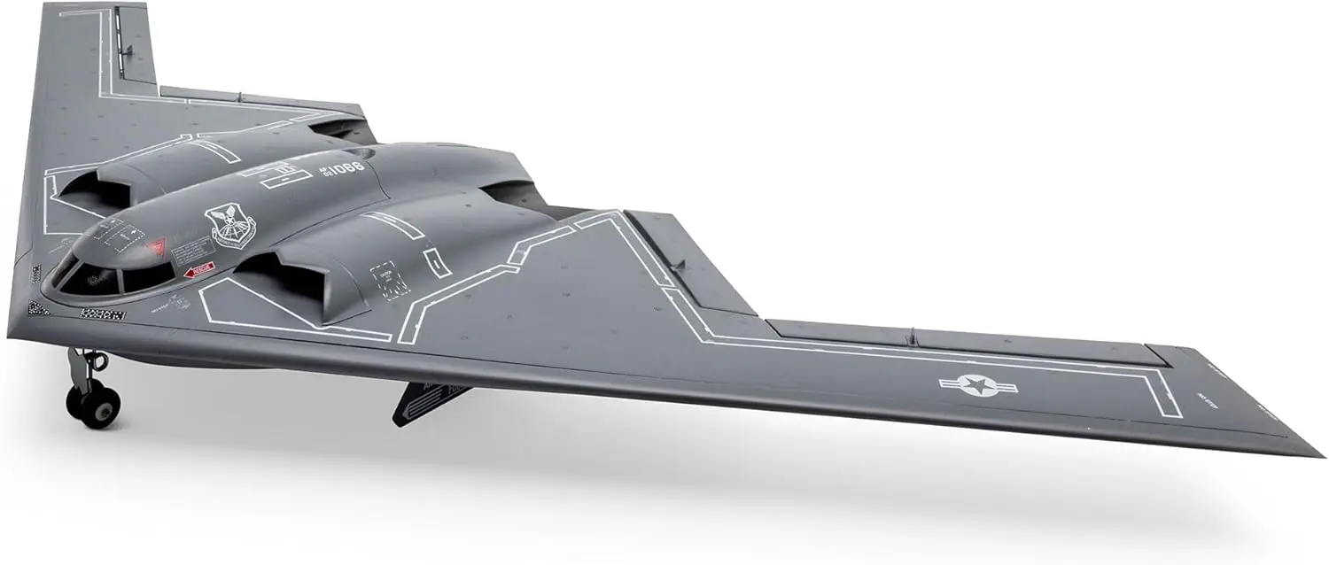 Micro B-2 Spirit of America RC Warbird Airplanes Twin 30mm EDF BNF Basic EFLU09050 with Batteries Charger And Transmitter