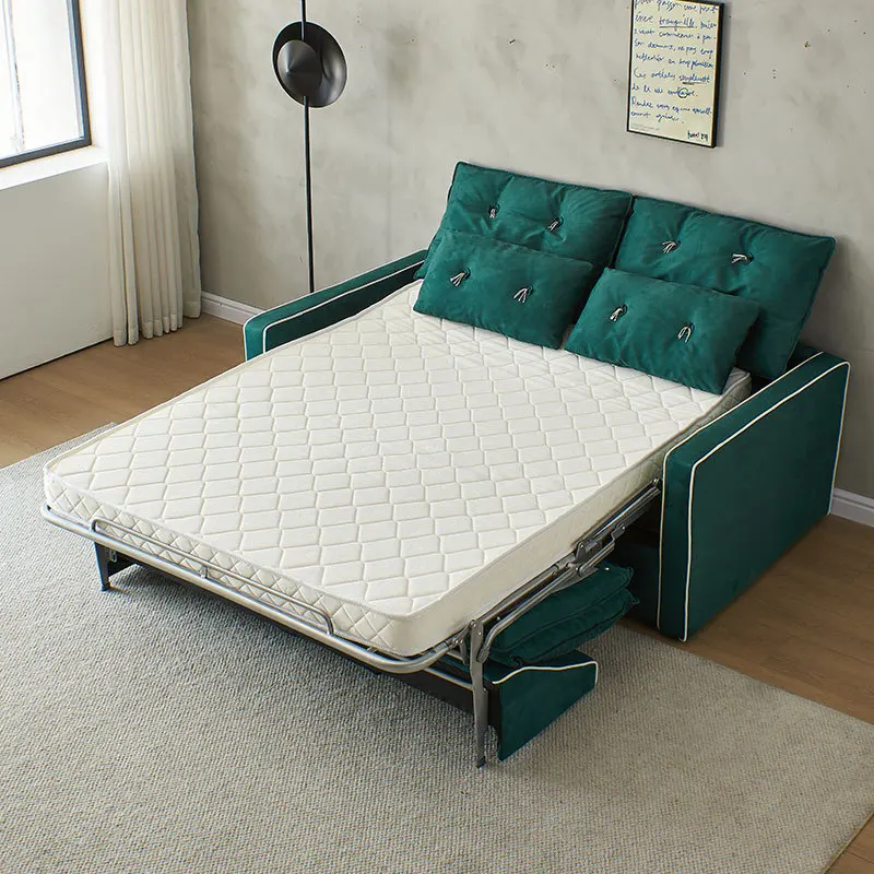 Classic fabric sofa bed multi-functional foldable sofa bed double dual-purpose small apartment