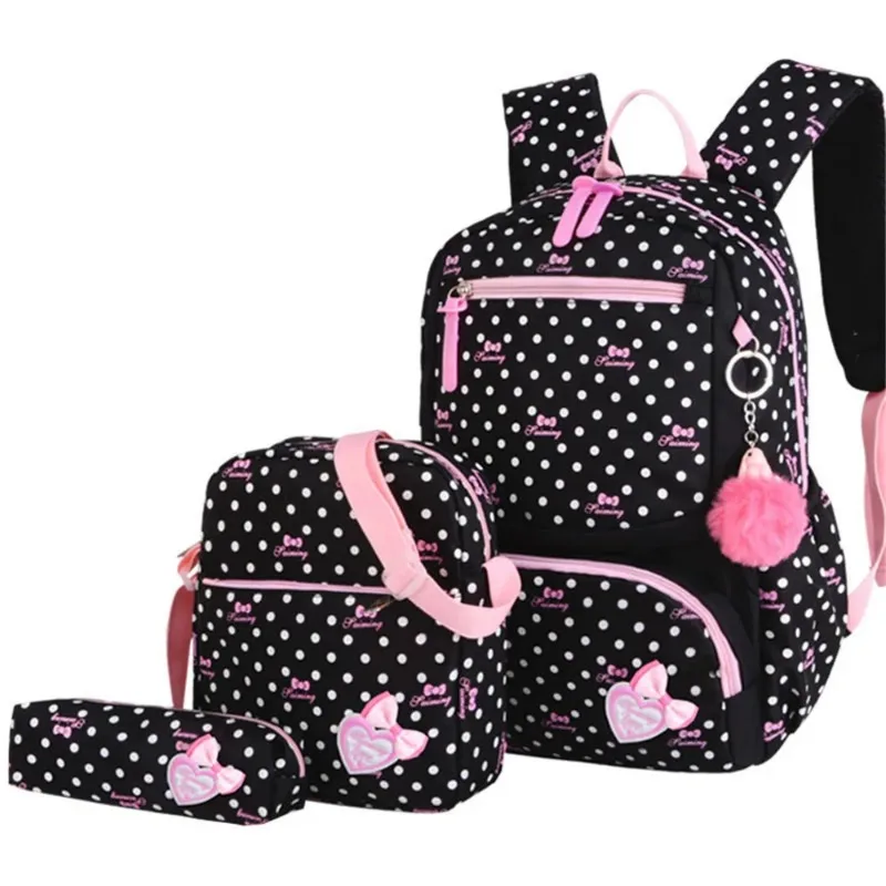 

Dropshipping 3pcs/set School Bag Backpacks Schoolbag Fashion Kids Lovely Backpack for Children Girls Bag Student Mochila Sac