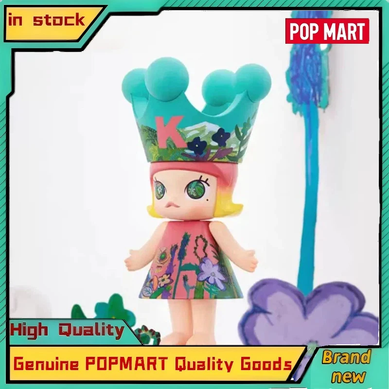 

Genuine POPMART Mega Royal Molly 400% Snow White Jon Bugerman Bubble Water Lily Panda Childlike Innocence Mickey Figure Gift