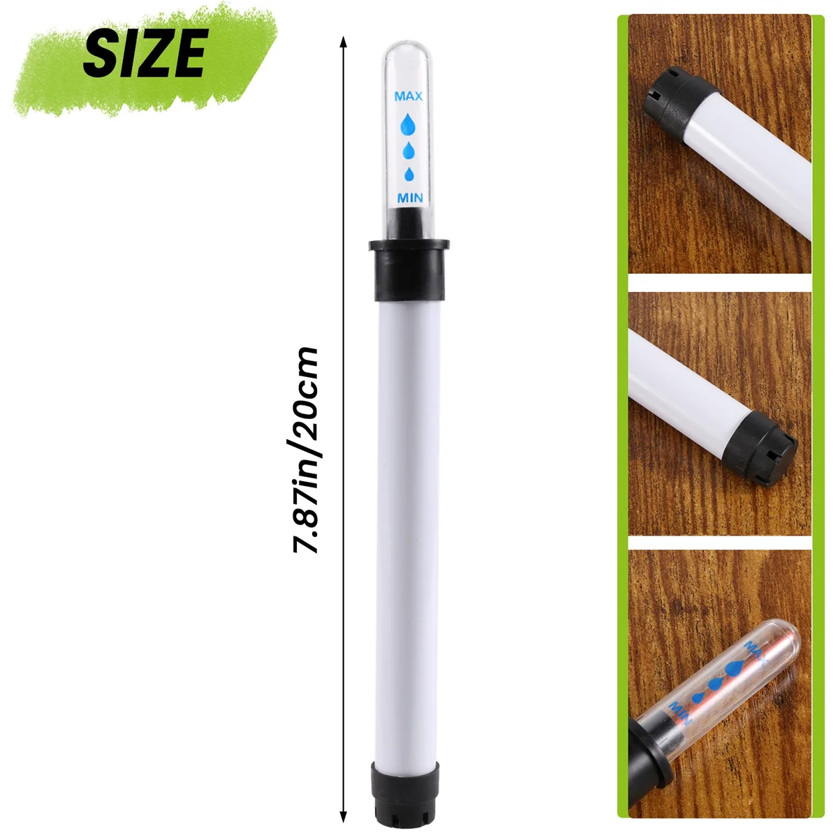 Pack of 10 Soil Moisture Meter, 20 cm Plant Water Level Indicator, Water Level Indicator, Soil Moisture Meter, Sensor