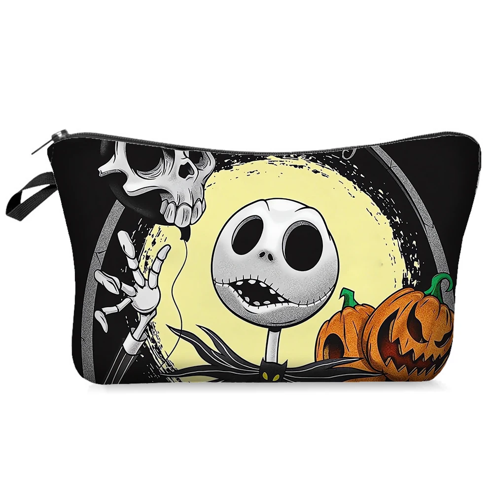 Disney De Nachtmerrie Voor Kerst Jack Skellington Cosmetische Tas Kawaii Anime Bedrukte Opbergtas Schattige Draagbare Draagtassen