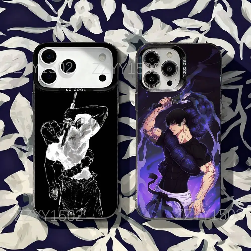 

Toji Fushiguro Jujutsu Kaisen Phone Case For iPhone 17,16,15,14,13,12,X,8,Pro,Max,Plus,SE4,Air,Mini HD Black IMD Matte