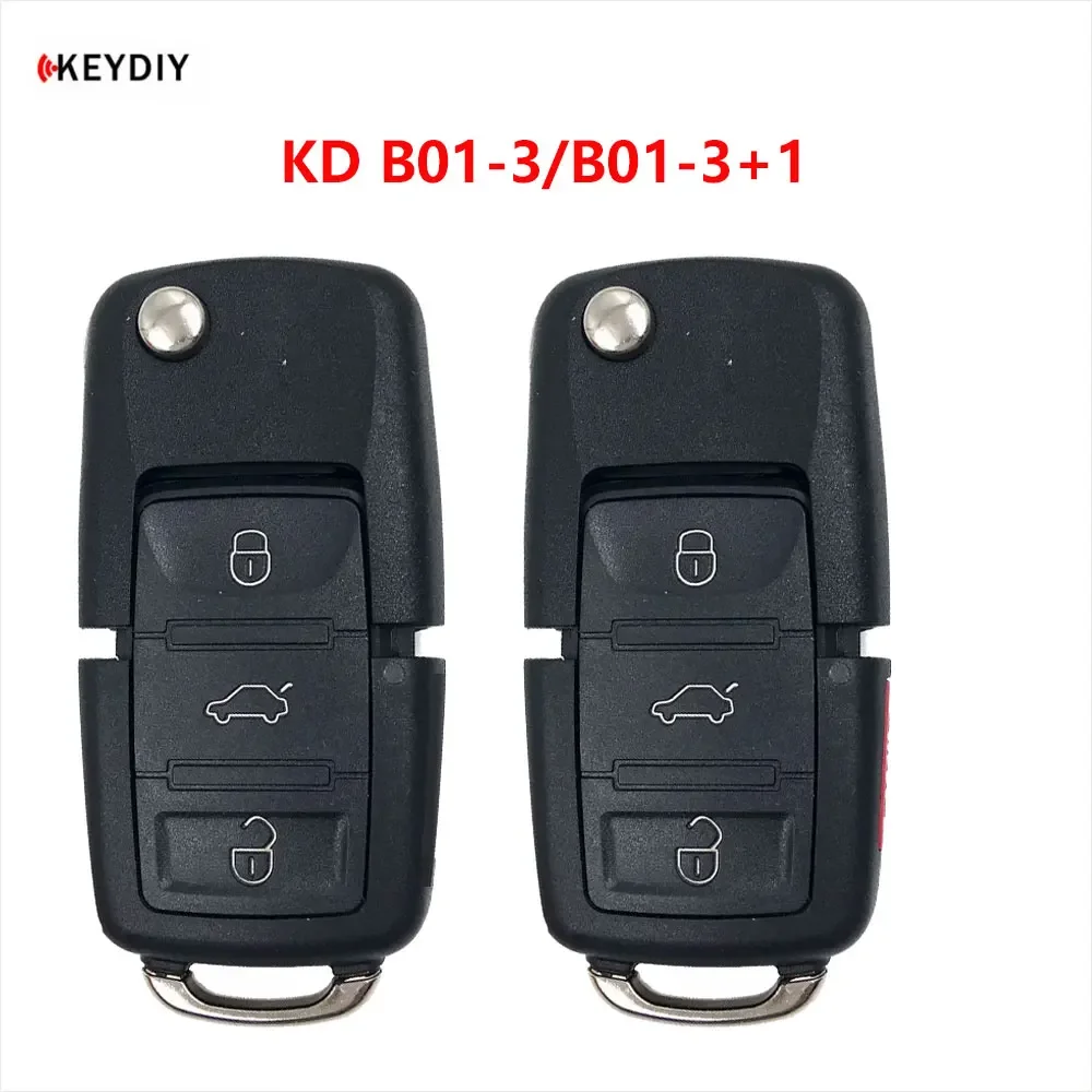 

5 шт. универсальных пультов KEYDIY KD B01-2, B01-2+1, B01-3, B01-3+1 серии B для VW KD-X2, совместимых с KD900