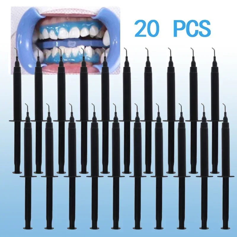 20PCS 3ML teeth whitening gum protector Gel Refill Pen Clinic Gingival Barrier Dental Gum Dam tools dental brush